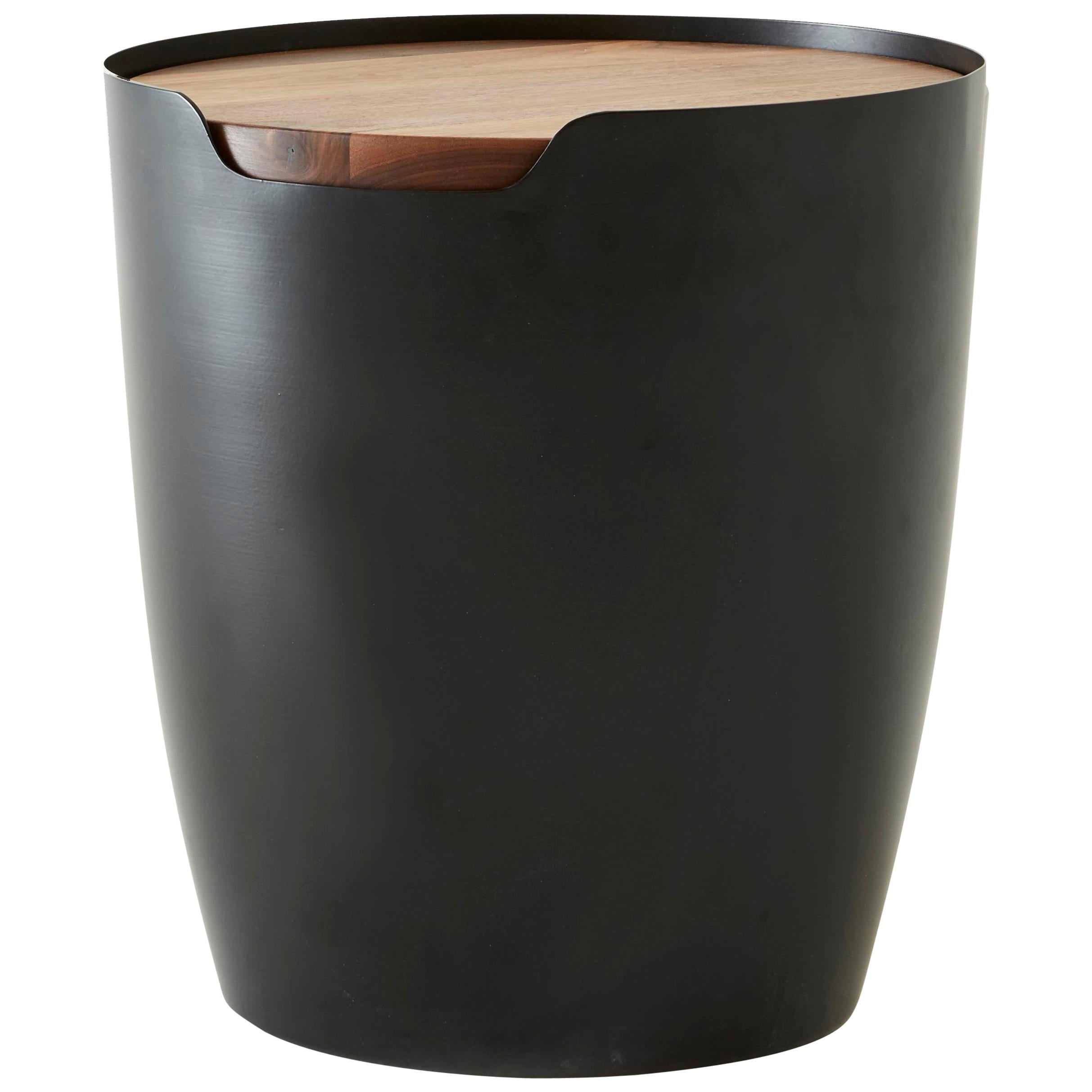 Oak Tall Basin Coffee, Side Table by Hollis & Morris