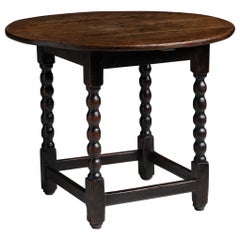 Oak Tavern Side Table, England circa 1790