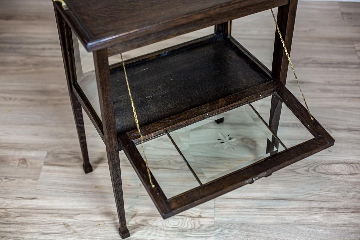 Art Nouveau Oak Tea Cabinet from the Early 20th Century