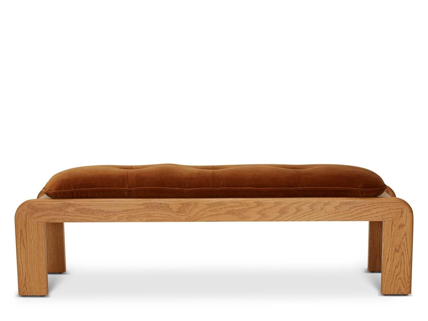 The Topa Bench features a handcrafted roundover frame and secured tufted cushion.

The Lawson-Fenning Collection is designed and handmade in Los Angeles, California.