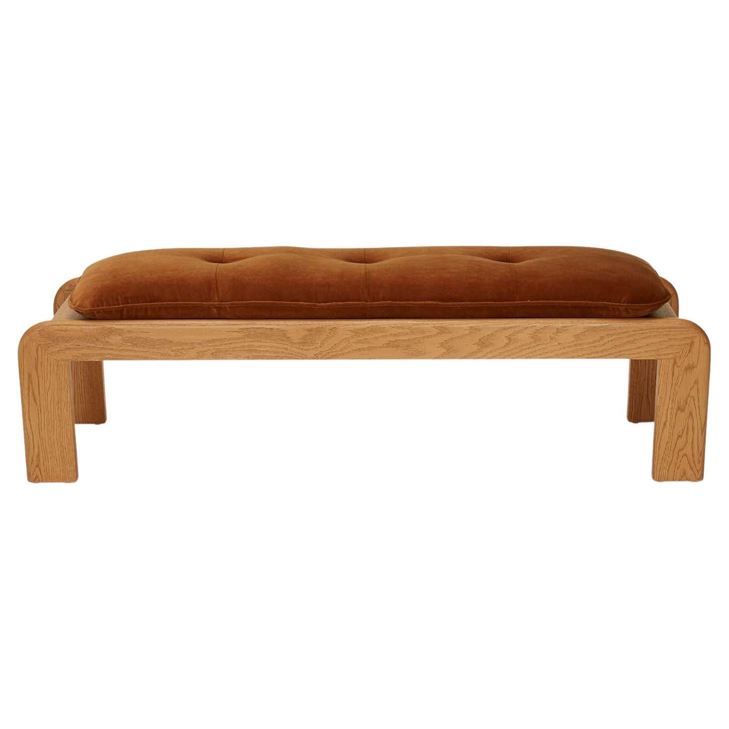 Oak Topa Bench by Lawson-Fenning For Sale