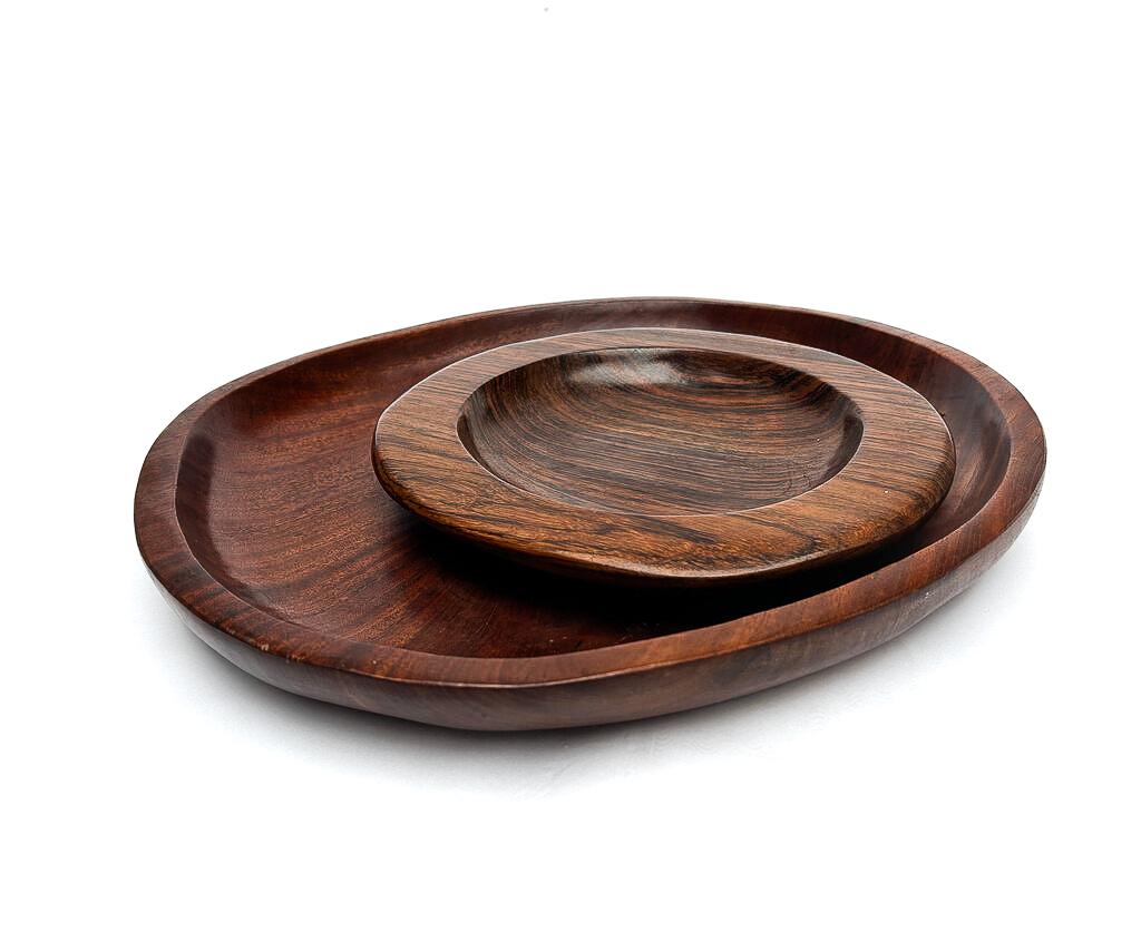 Plateau en Oak par Alexandre Noll Excellent état - En vente à PARIS, FR
