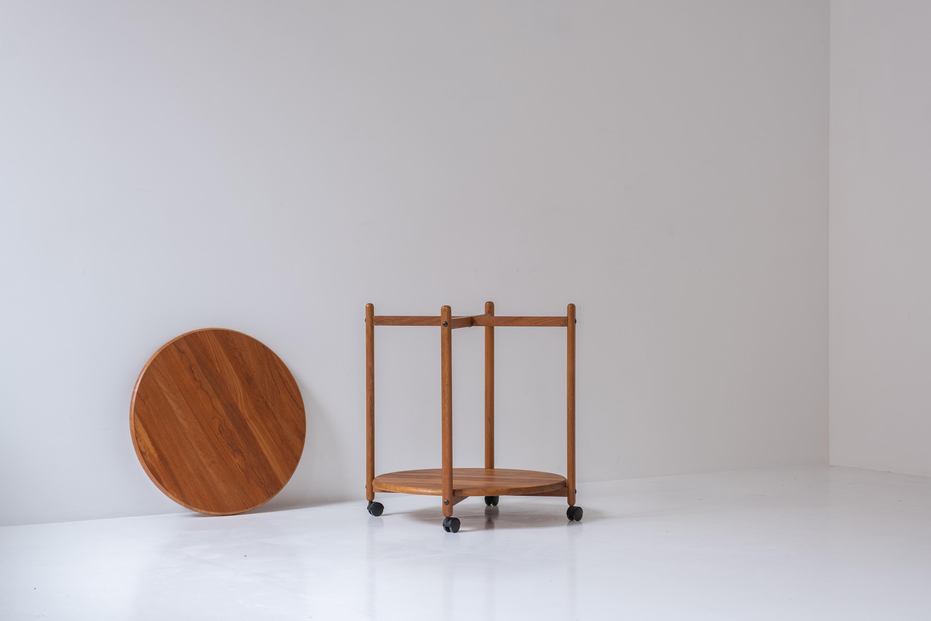 Oak Tray Table from Denmark, Designed in the 1960s 4