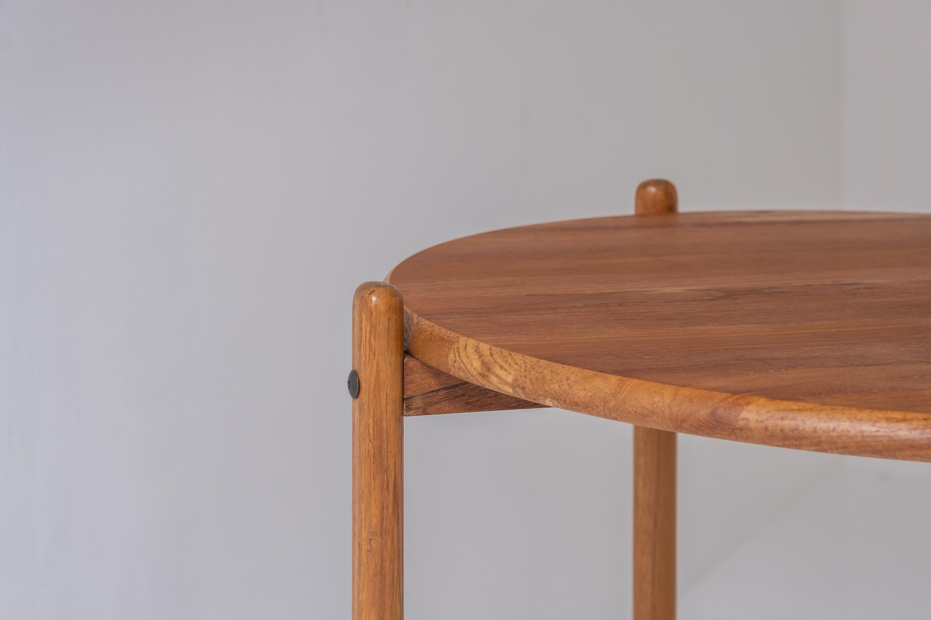 Oak Tray Table from Denmark, Designed in the 1960s 2