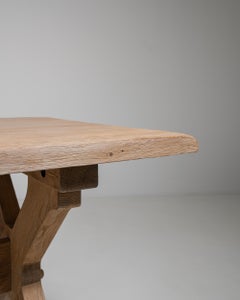 Oak Trestle Dining Table