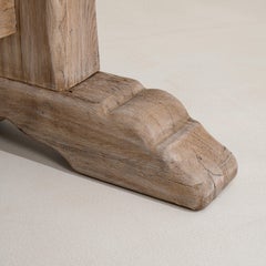 Oak Trestle Dining Table