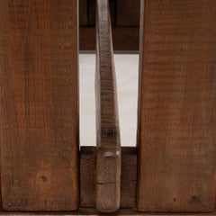 Antique Oak Trestle Dining Table, French Craftsmanship, Circa 1970