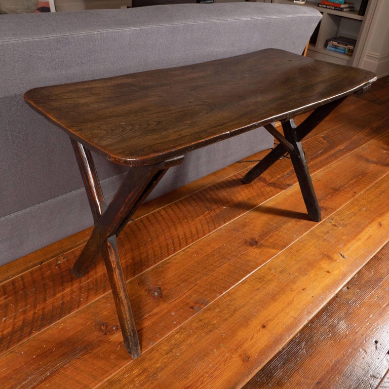 Oak Trestle Table, Early 19th Century For Sale at 1stdibs