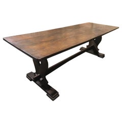 Oak Trestle Table