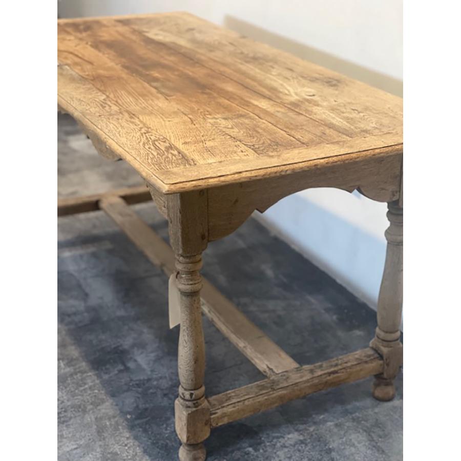 Oak Trestle Table, FR-1085 For Sale 4