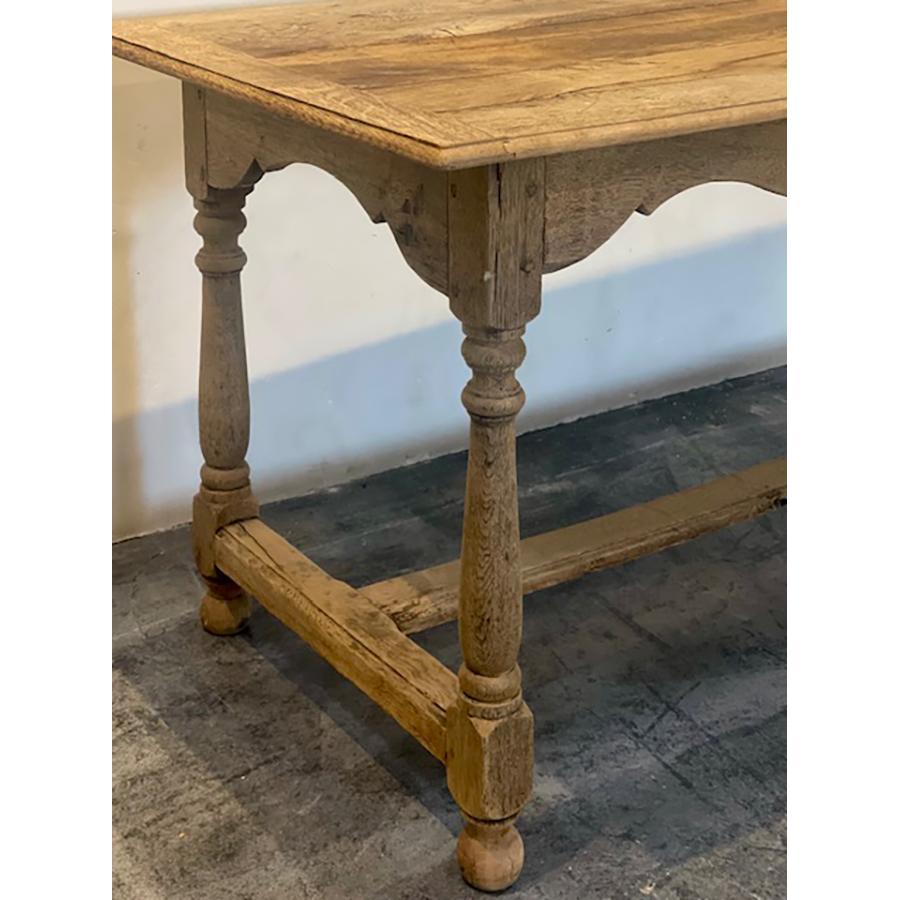 Oak Trestle Table, FR-1085 For Sale 5