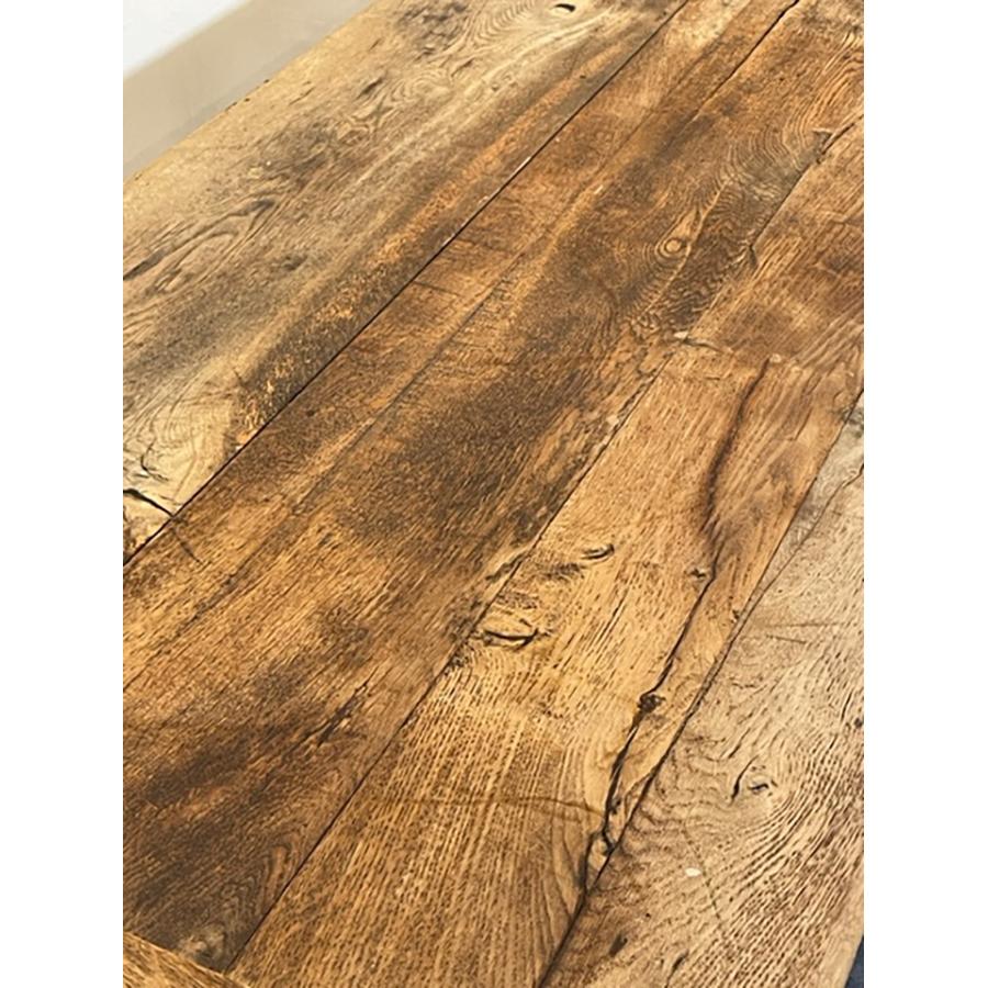 Oak Trestle Table, FR-1085 For Sale 6
