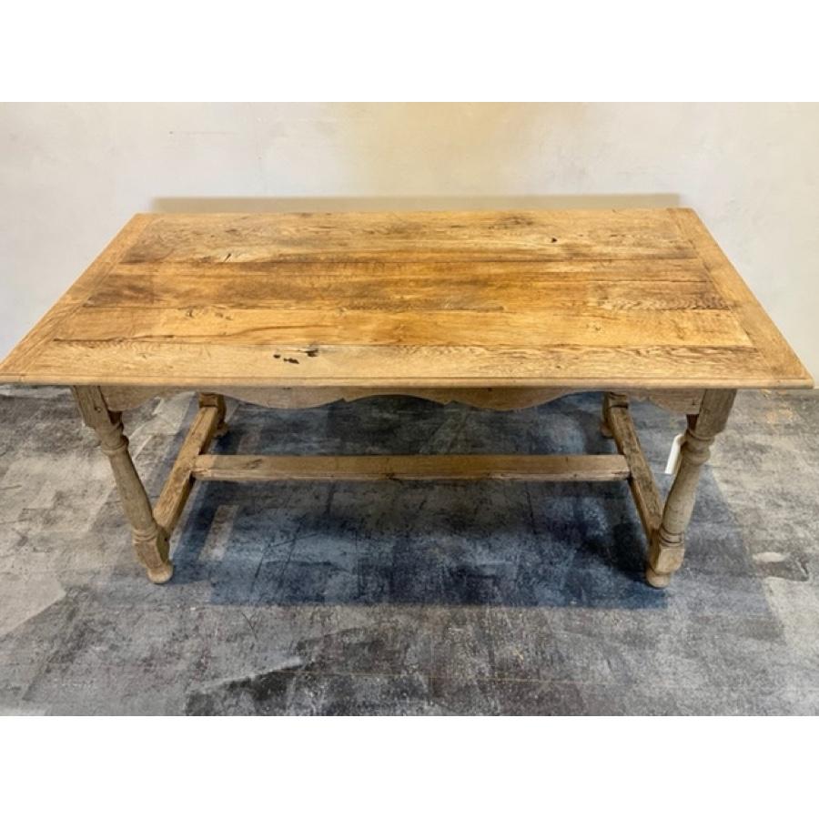 French Oak Trestle Table, FR-1085 For Sale