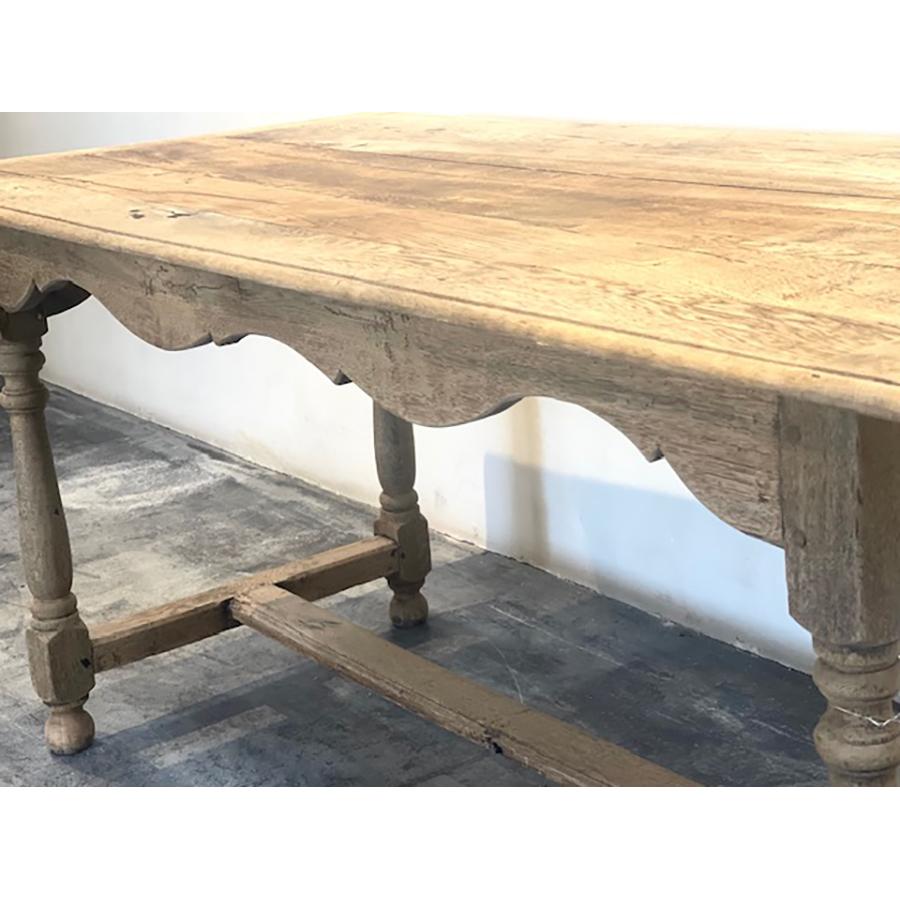 Table à tréteaux en chêne, FR-1085 en vente 1