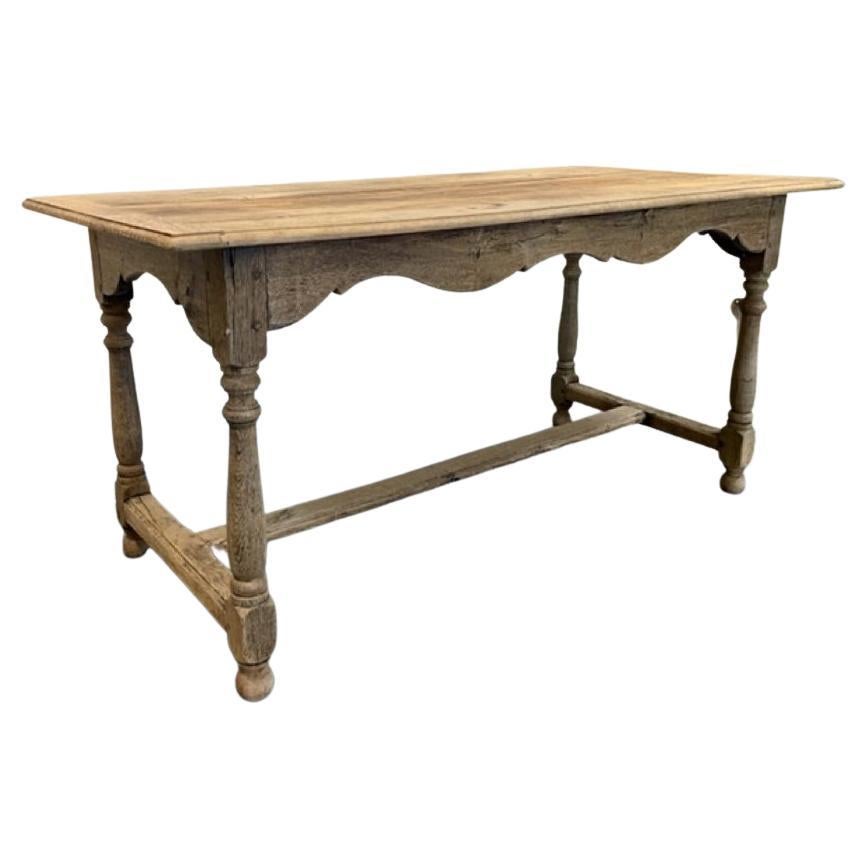 Oak Trestle Table, FR-1085 For Sale