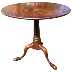 Oak Tripod Table, English, circa 1780