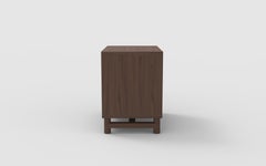 Oak Two Drawer Bedside Table Shown in Natural Oak Wood with Clear Lacquer
