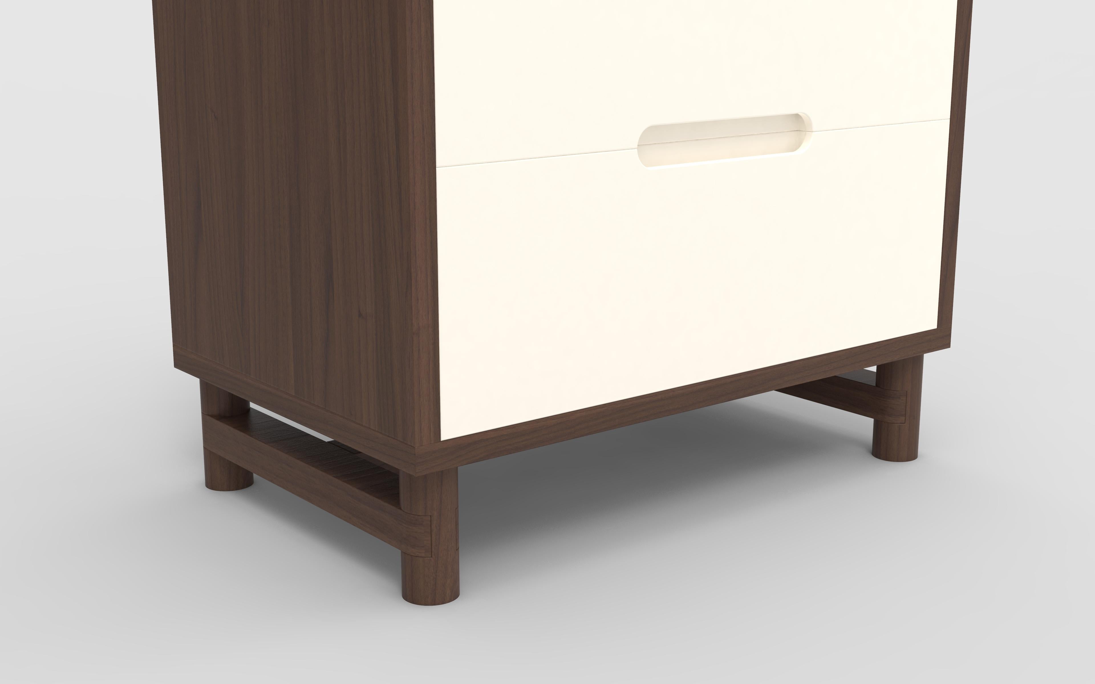 clear bedside table