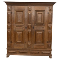 Oak two-door cabinet Flemish 18th century