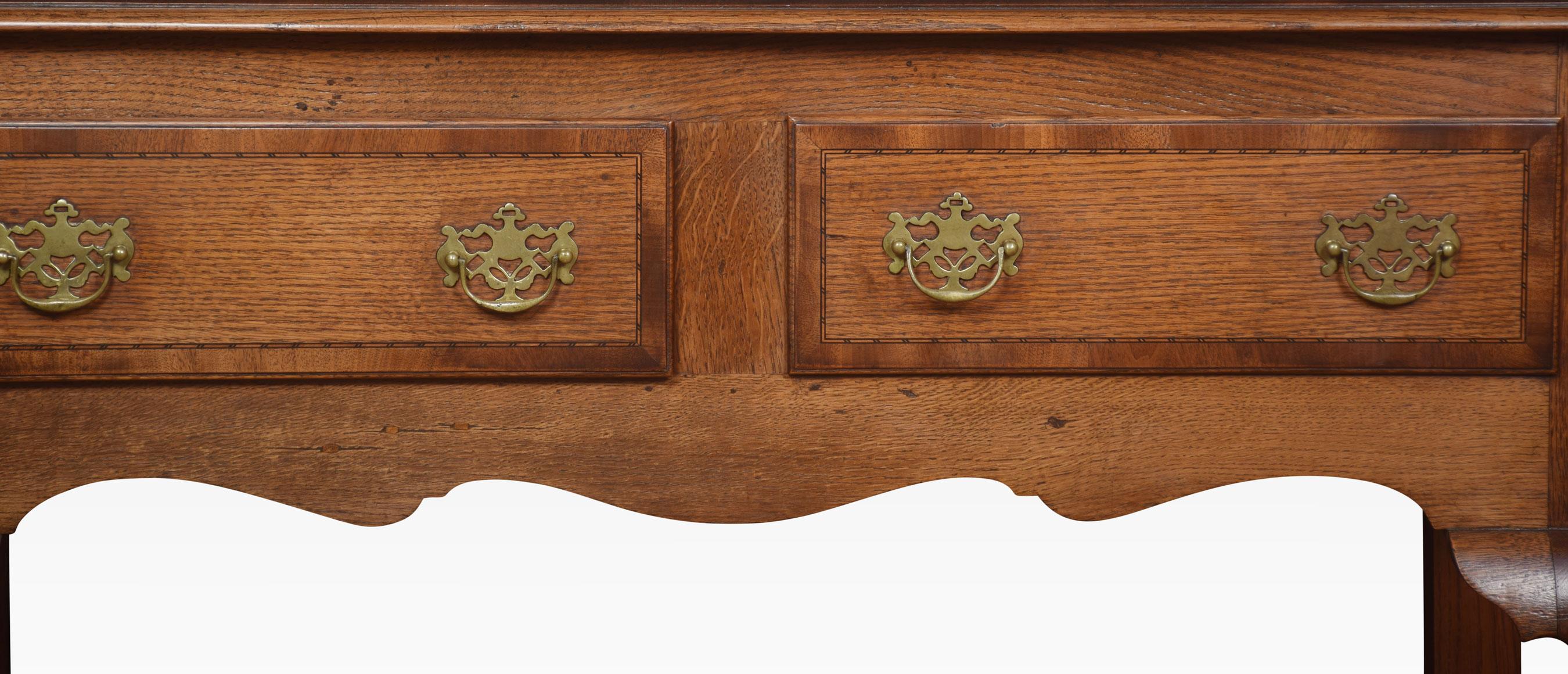 British Oak Two Drawer Dresser For Sale