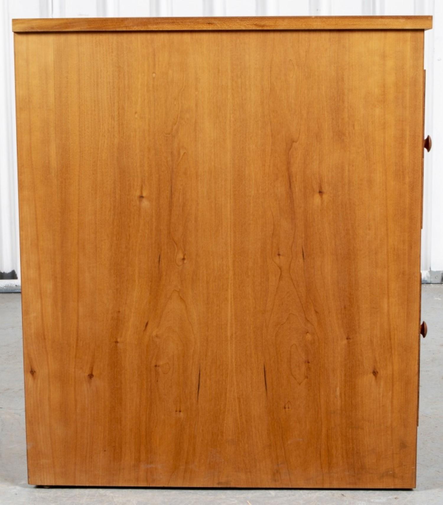 Wood Oak Two Drawer File Cabinet