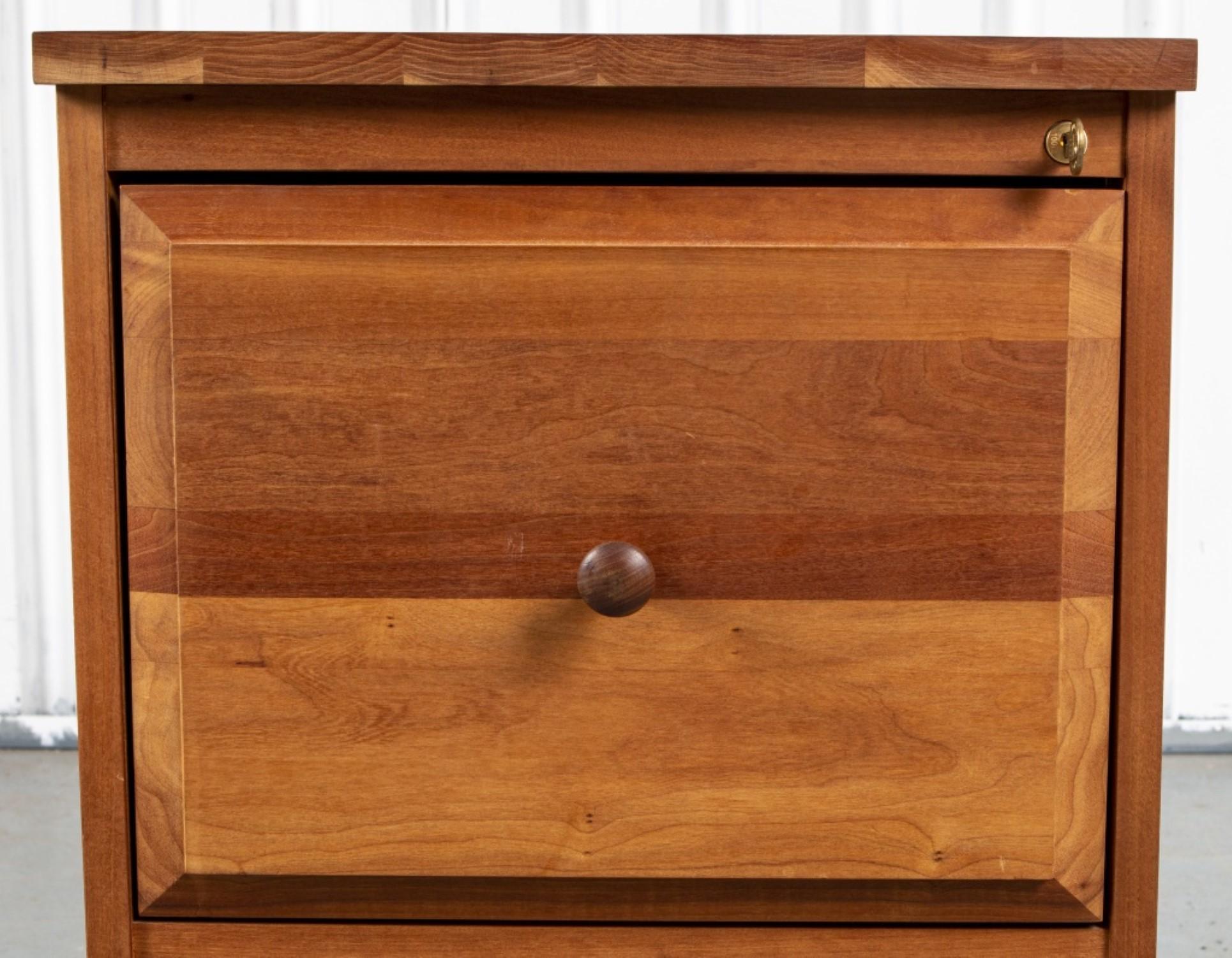 Oak Two Drawer File Cabinet 1