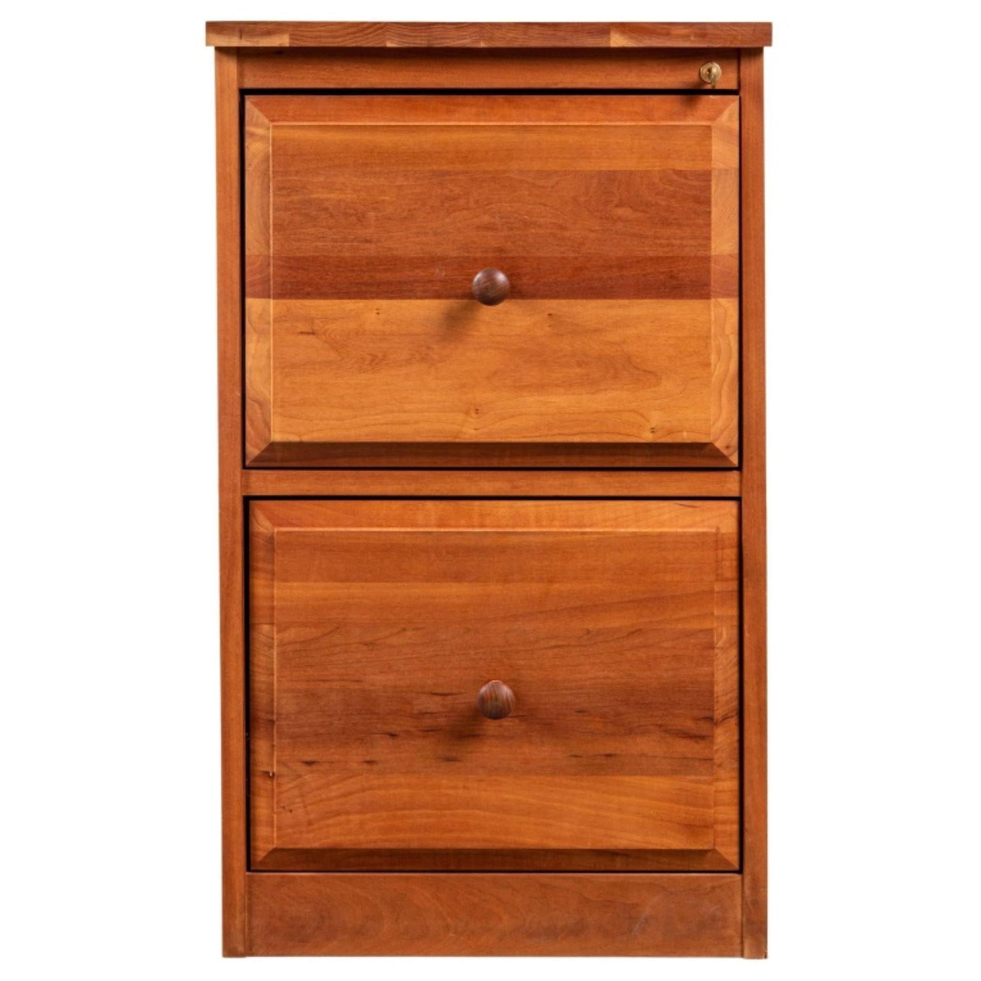Oak Two Drawer File Cabinet
