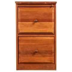 Oak Two Drawer File Cabinet