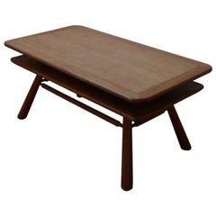 Oak Two-Tier Midcentury French Coffee Table