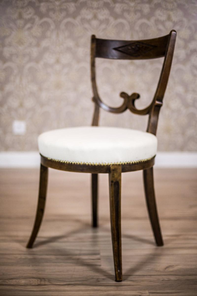 European Oak, Upholstered Chairs, circa First Quarter of the 20th Century