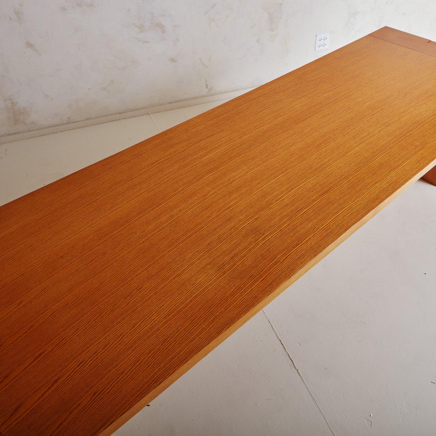 Oak Valmarana Dining Table by Carlo Scarpa for Gavina, Italy, 1970s 5