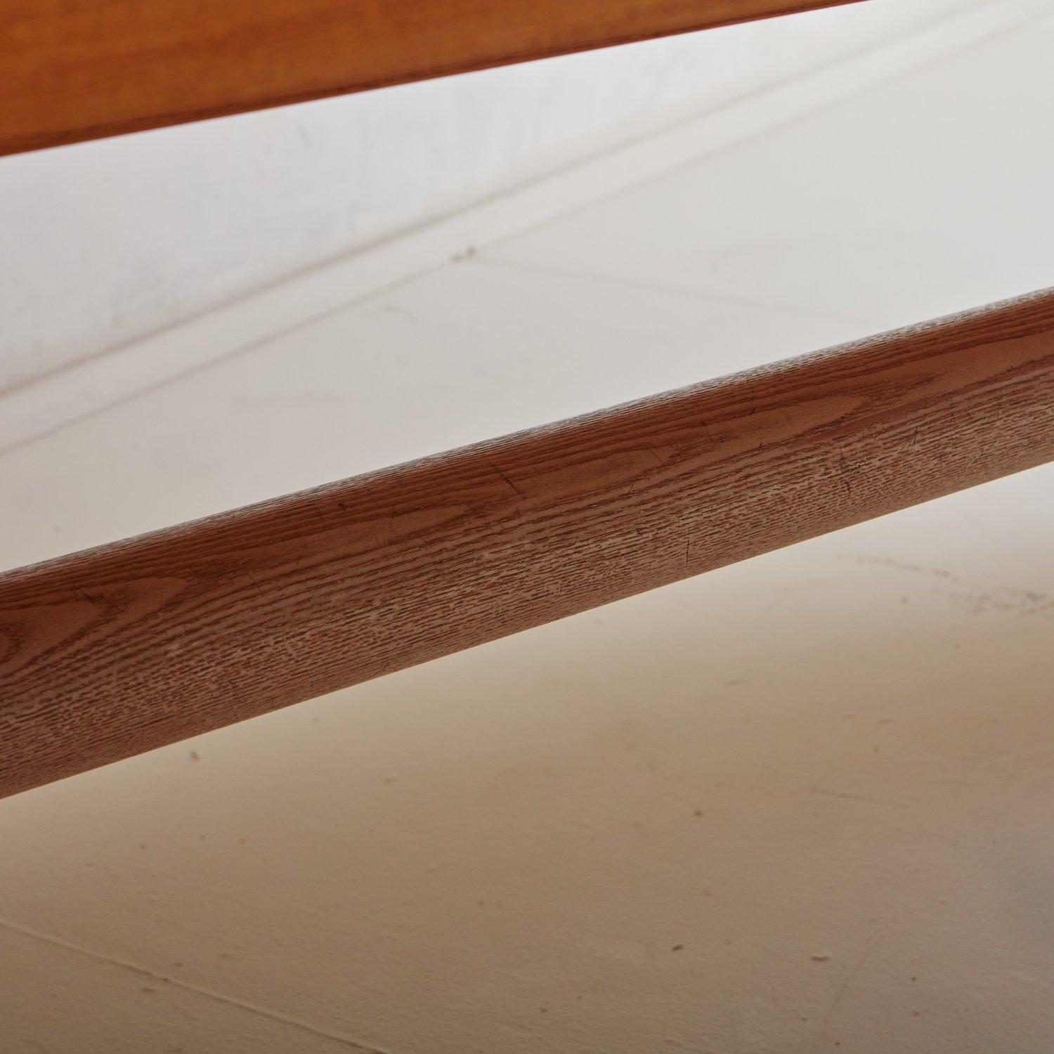 Oak Valmarana Dining Table by Carlo Scarpa for Gavina, Italy, 1970s 7
