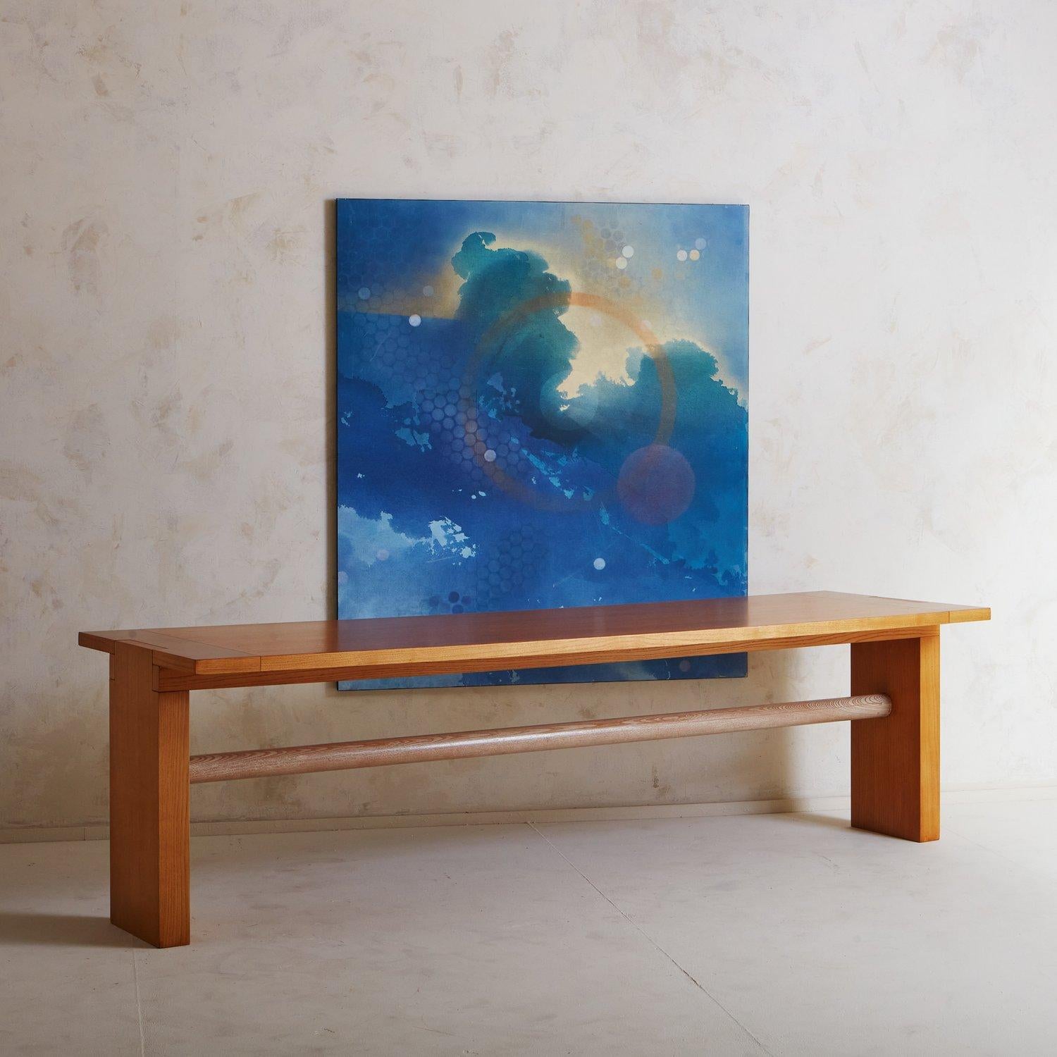 Mid-Century Modern Oak Valmarana Dining Table by Carlo Scarpa for Gavina, Italy, 1970s