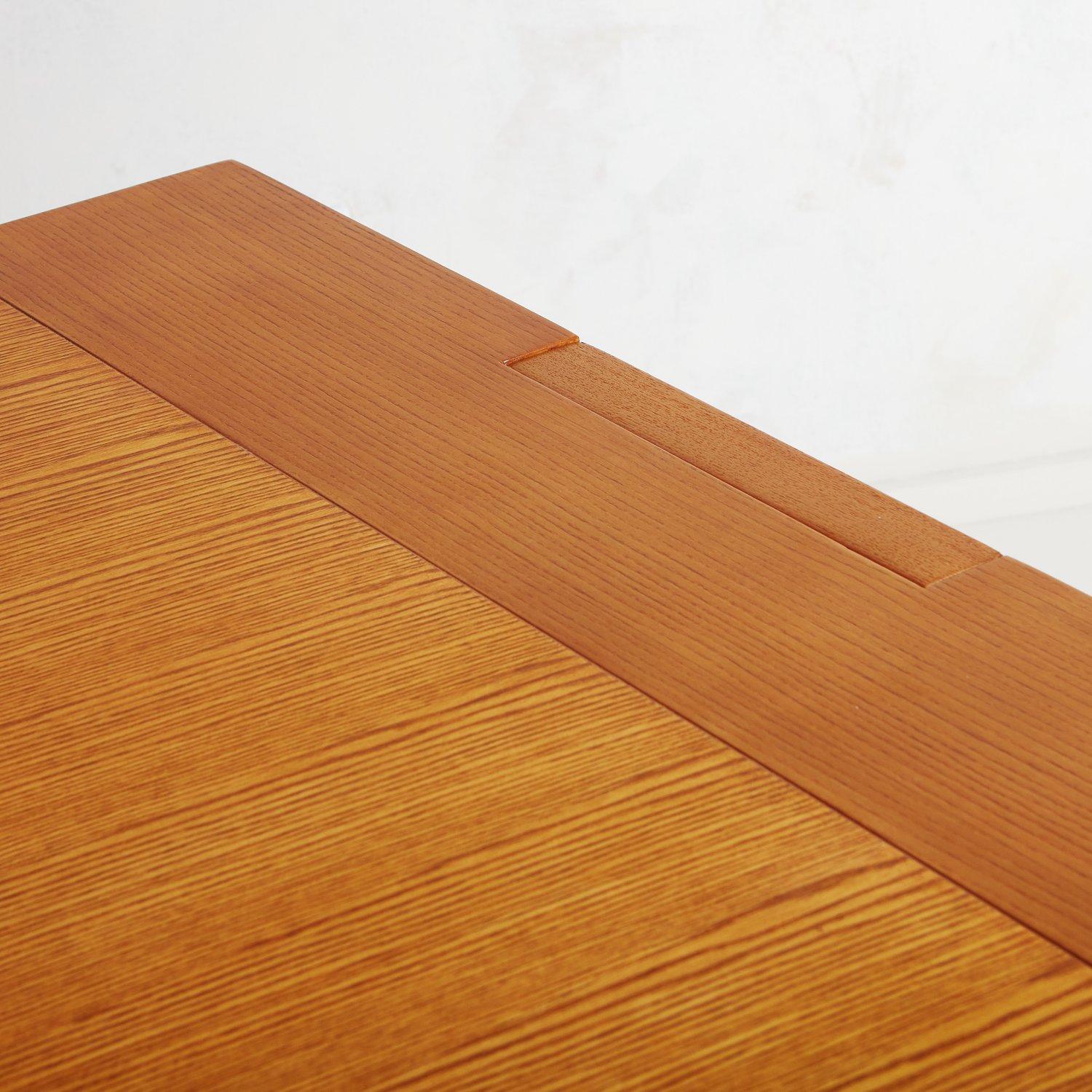Italian Oak Valmarana Dining Table by Carlo Scarpa for Gavina, Italy, 1970s