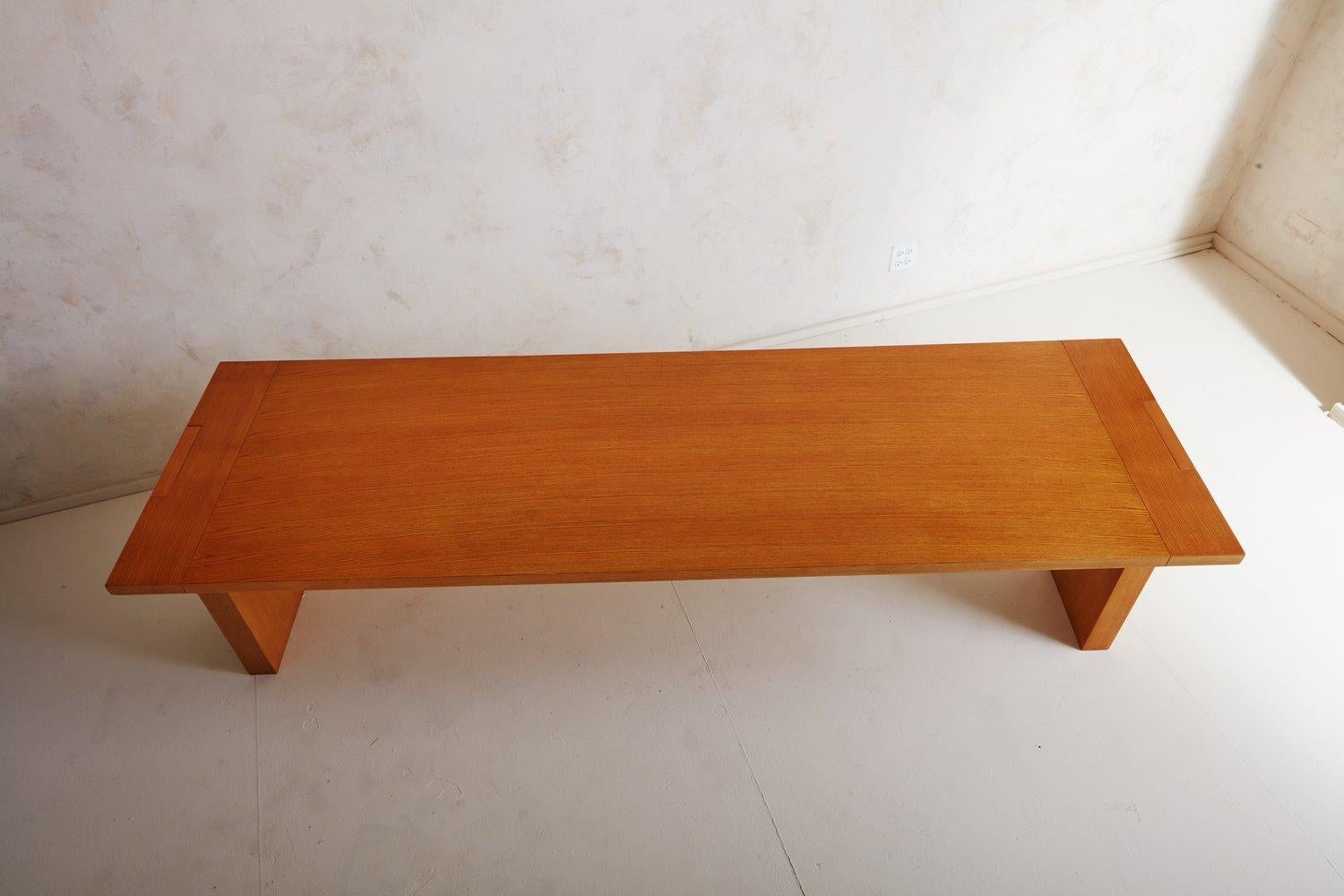 Late 20th Century Oak Valmarana Dining Table by Carlo Scarpa for Gavina, Italy, 1970s