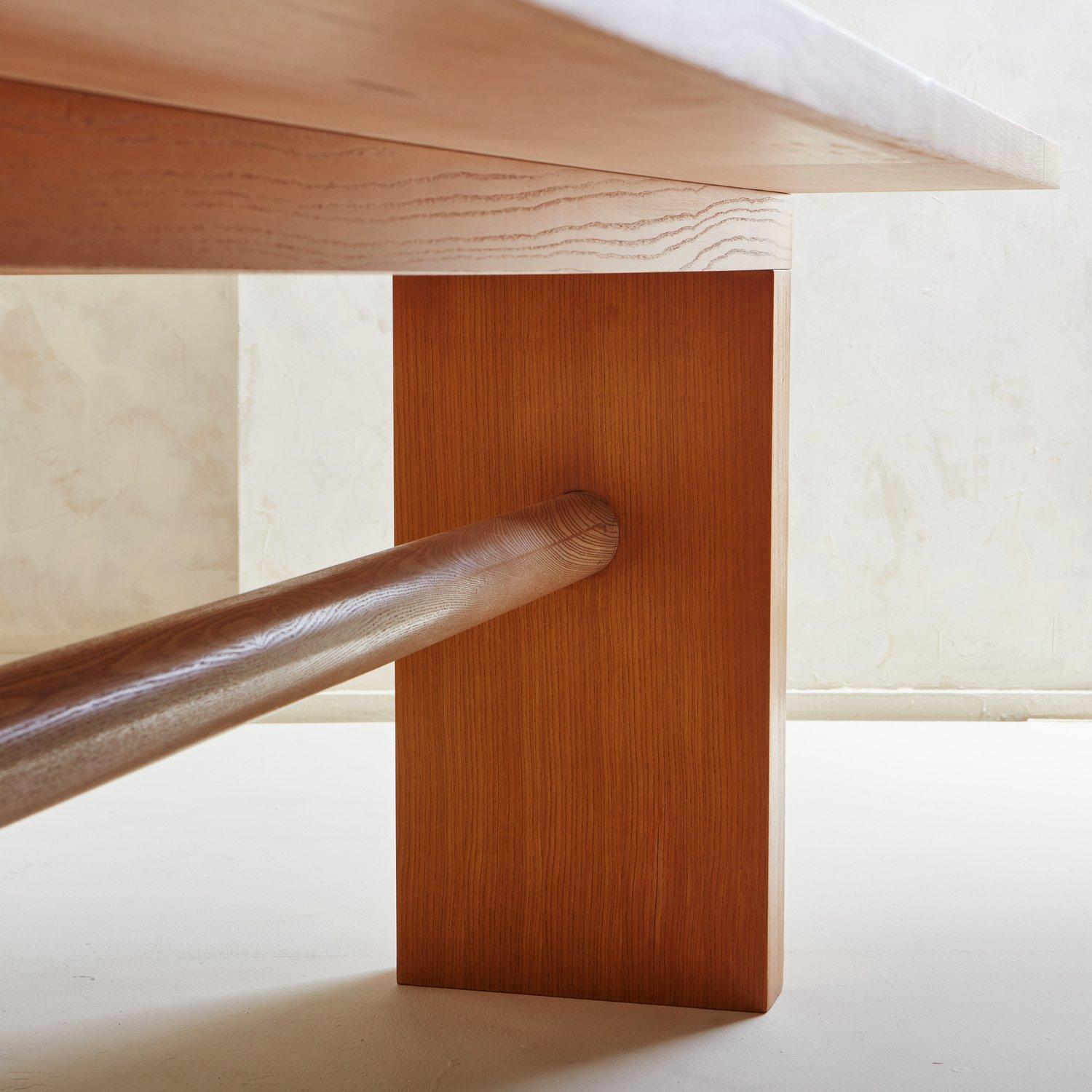 Oak Valmarana Dining Table by Carlo Scarpa for Gavina, Italy, 1970s 2