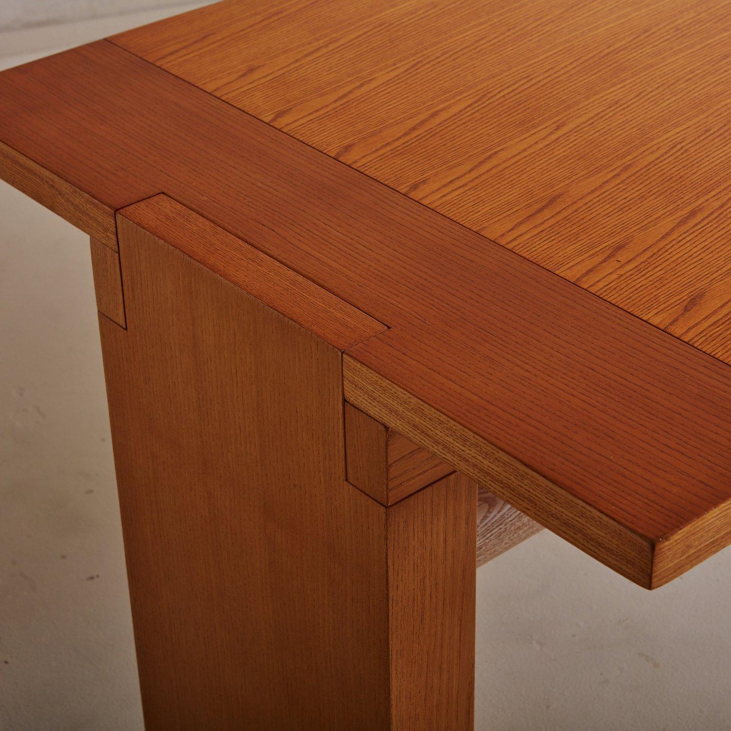 Oak Valmarana Dining Table by Carlo Scarpa for Gavina, Italy, 1970s 3