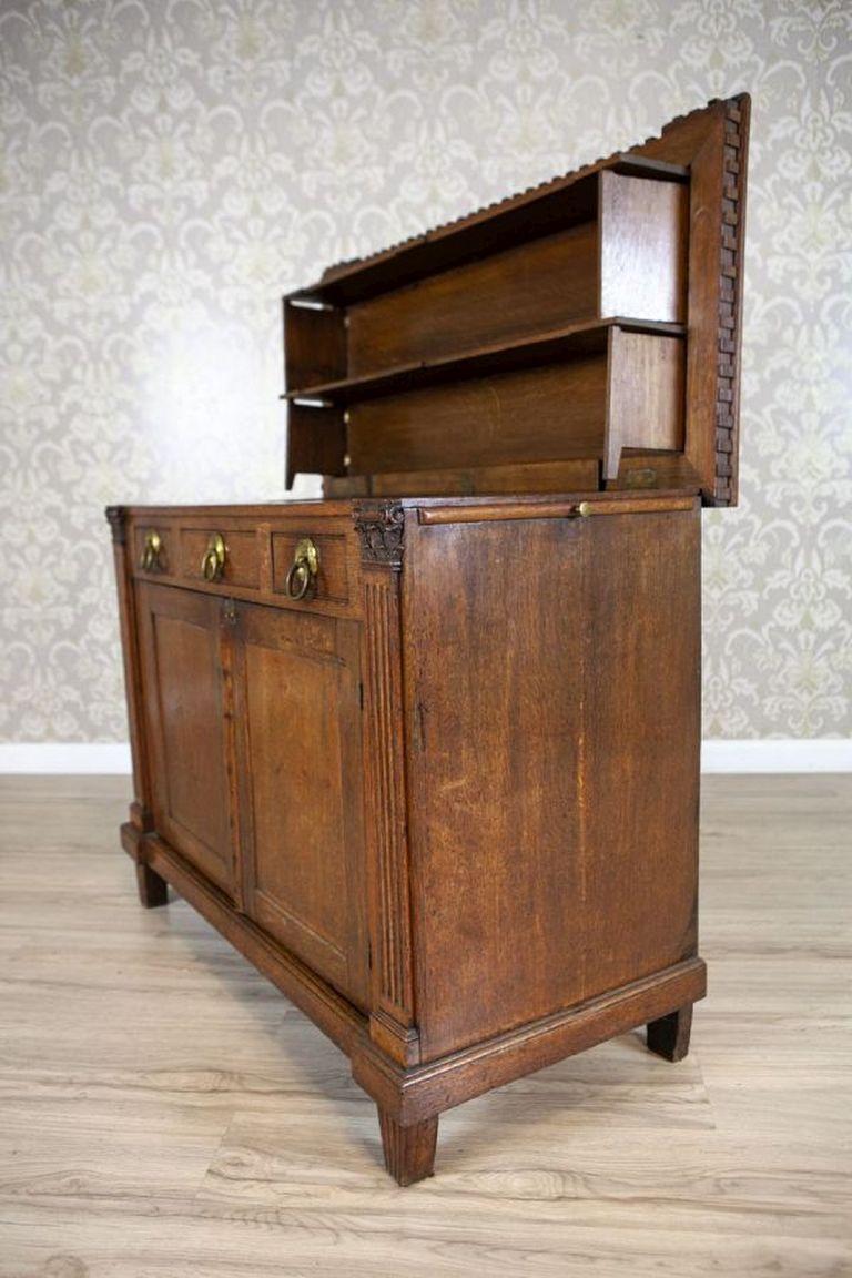 Oak Vanity Commode From the 19th Century in Brown For Sale 3