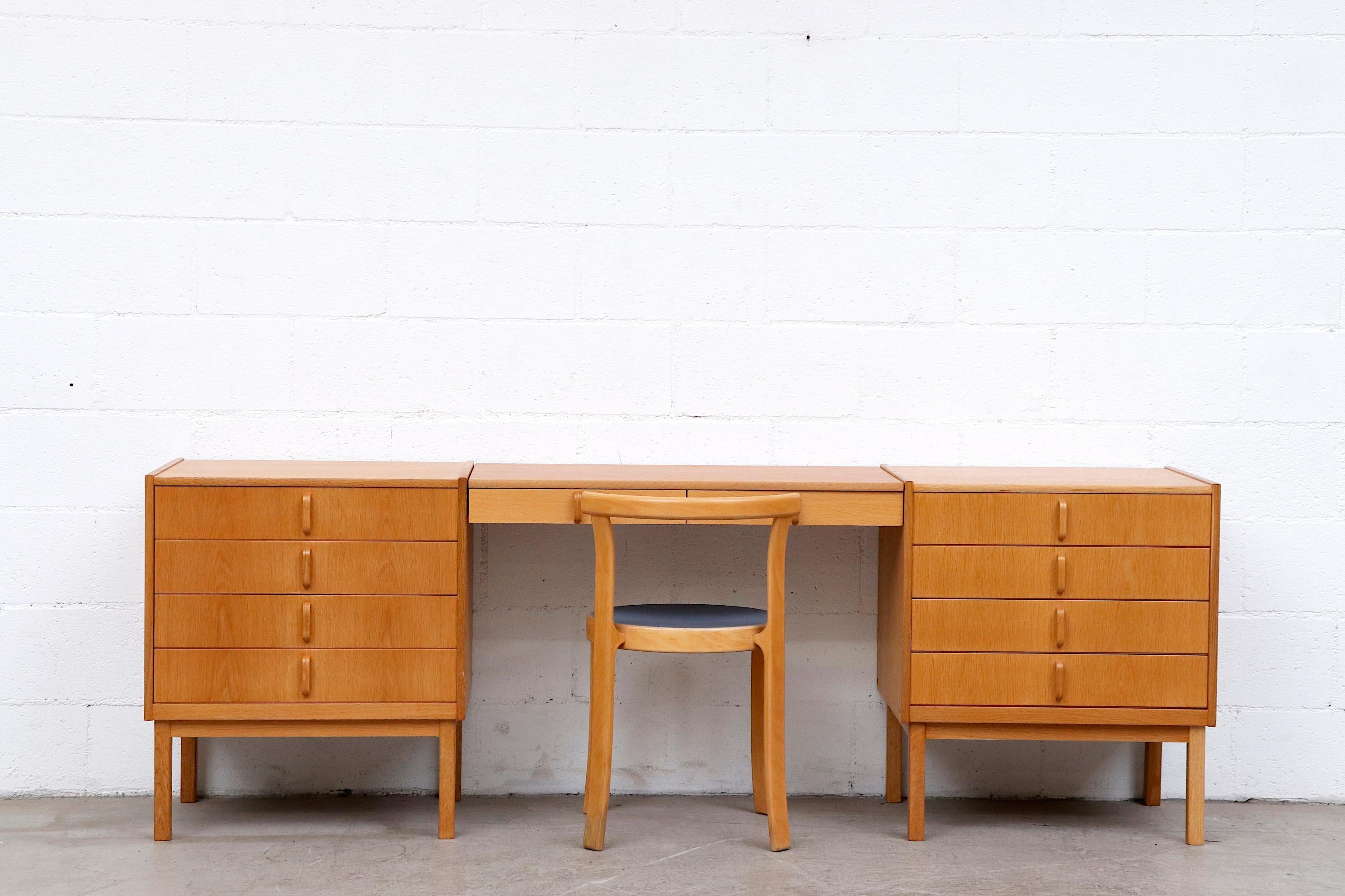 Mid-Century Modern Oak Vanity or Desk by Bertil Fridhagen for Bodafors