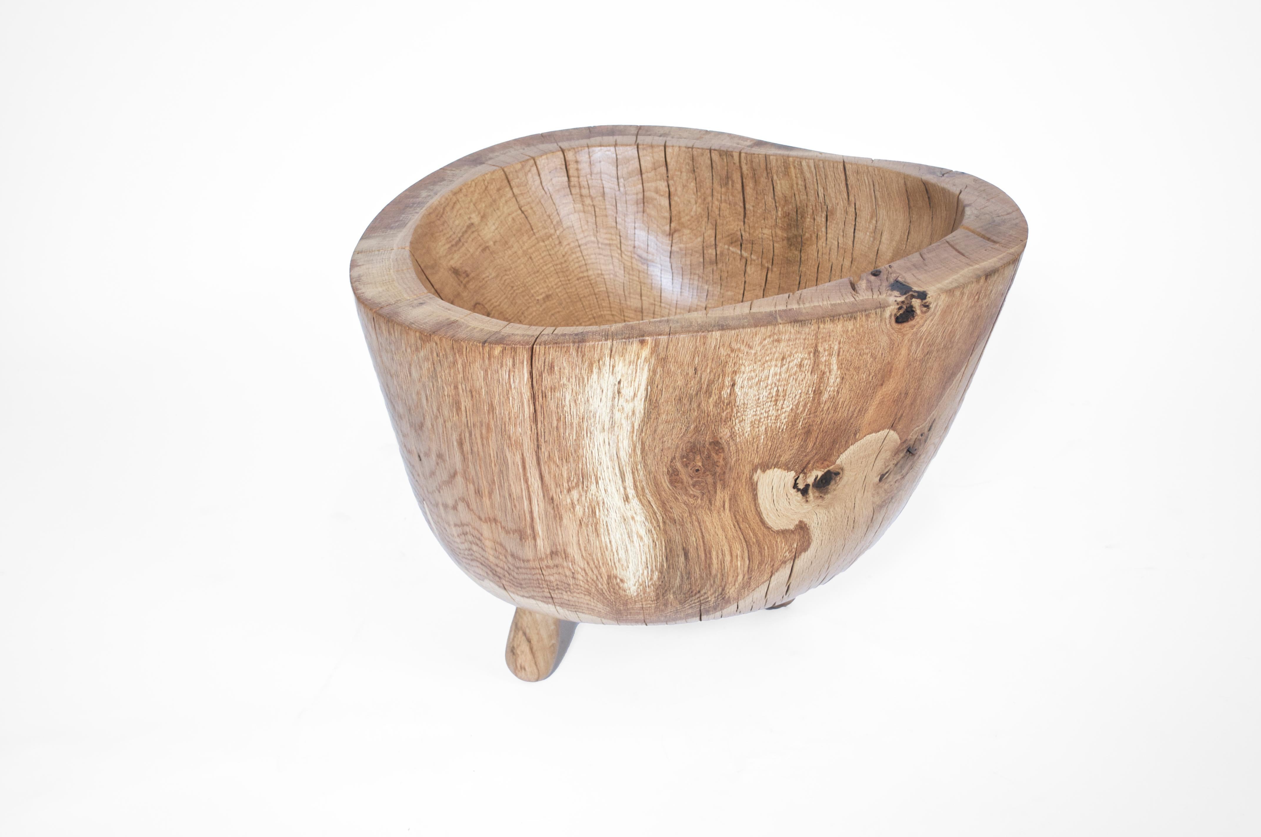 Organic Modern Oak Vessel 1335 by Jörg Pietschmann