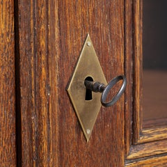 Oak Vitrine in Original Patina