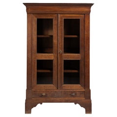 Oak Vitrine in Original Patina