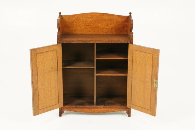 Antique Wall Carved Medicine Tiger Oak, Scotland 1910