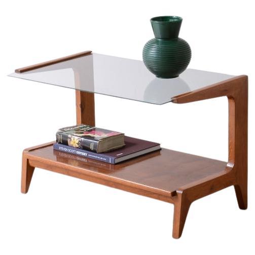 Oak wall coffee table attributed to Gio ponti en vente