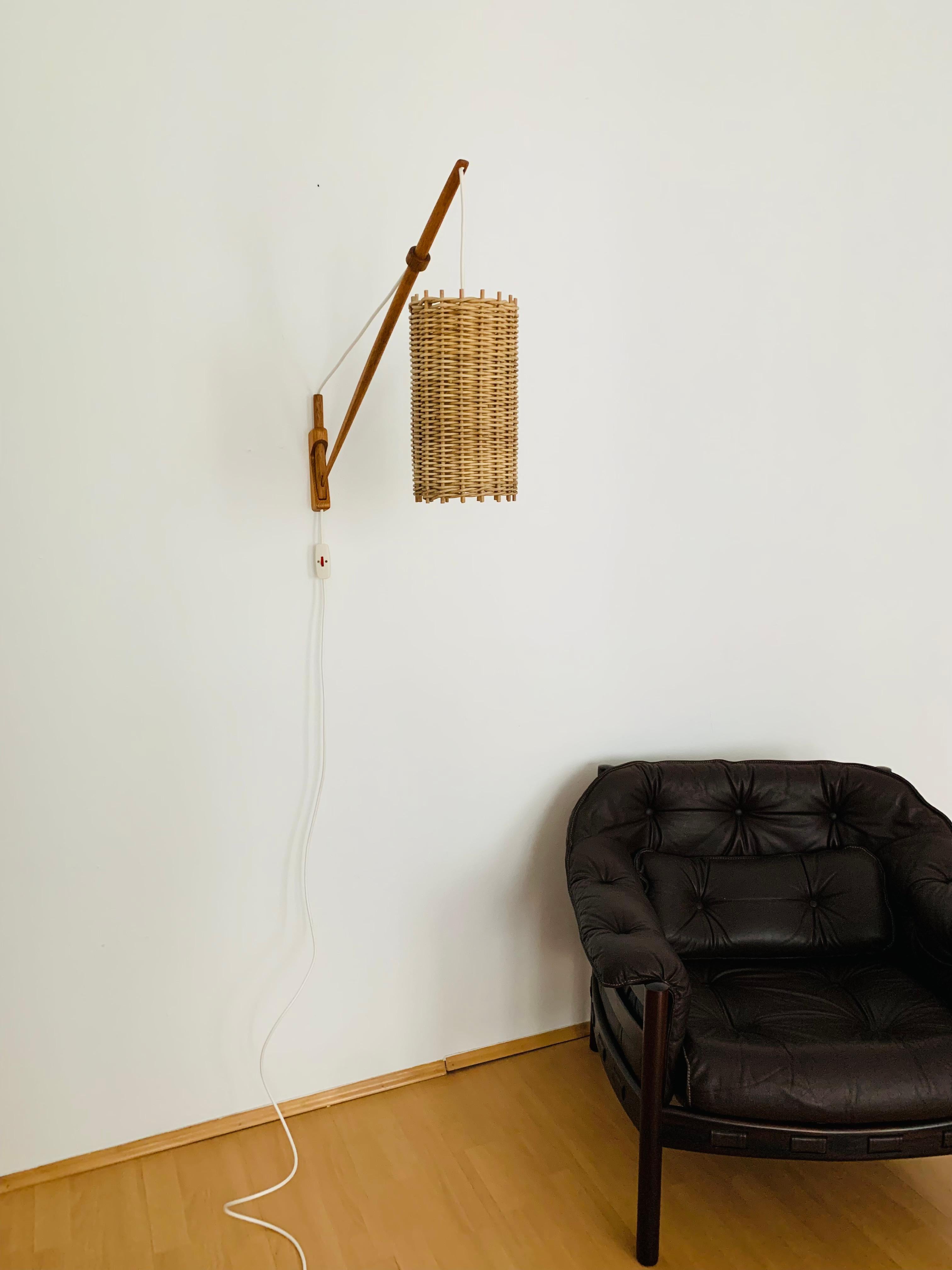 Oak Wall Lamp by Lisa Johansson-Pape Für Stockmann Orno In Good Condition In München, DE