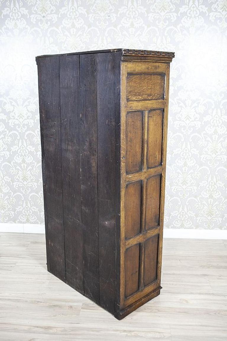 Richly Carved Oak Wardrobe From the Turn of the 19th and 20th Centuries 10