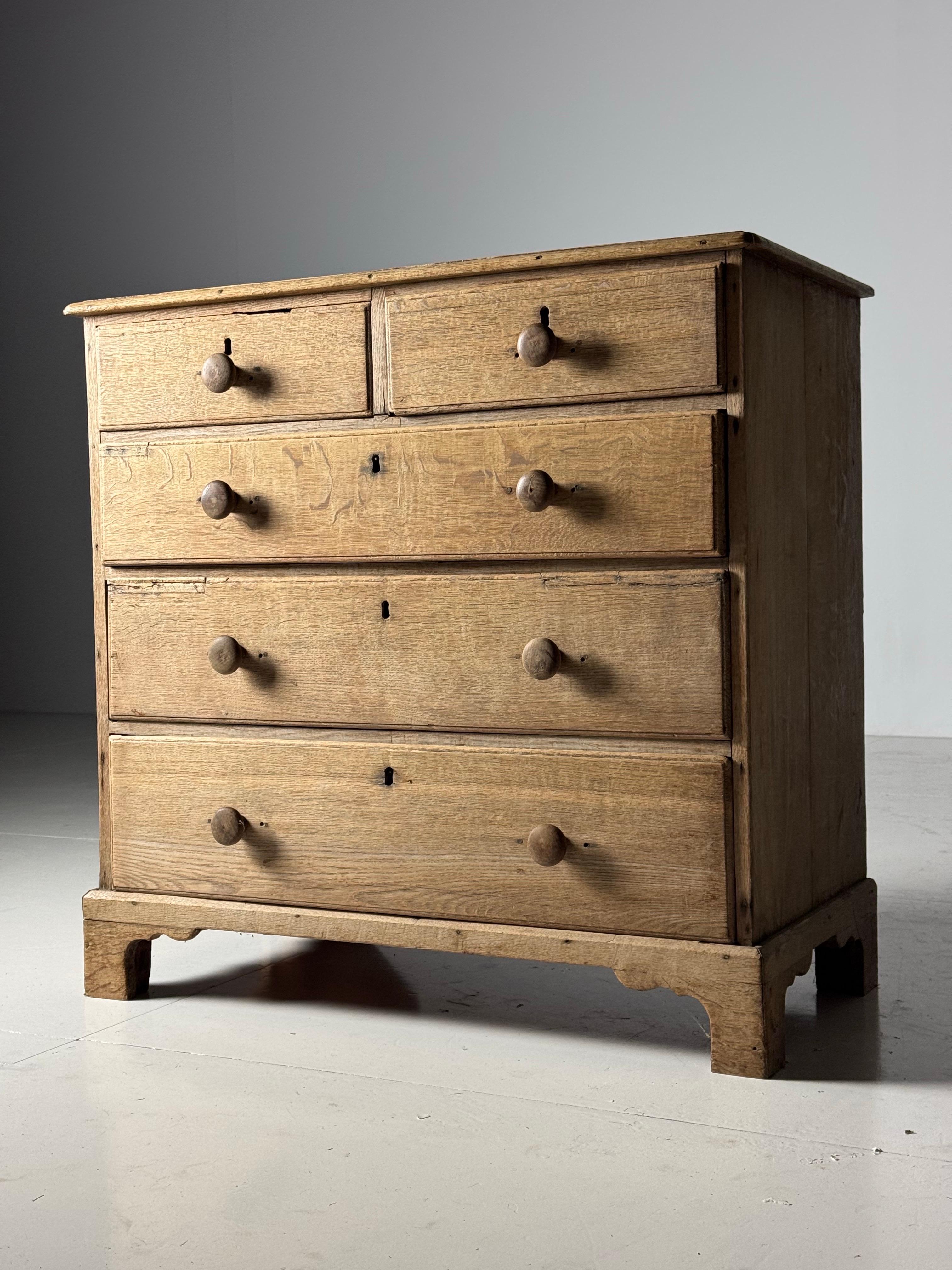 Cassettiera lavata in Oak XIX secolo in vendita 7