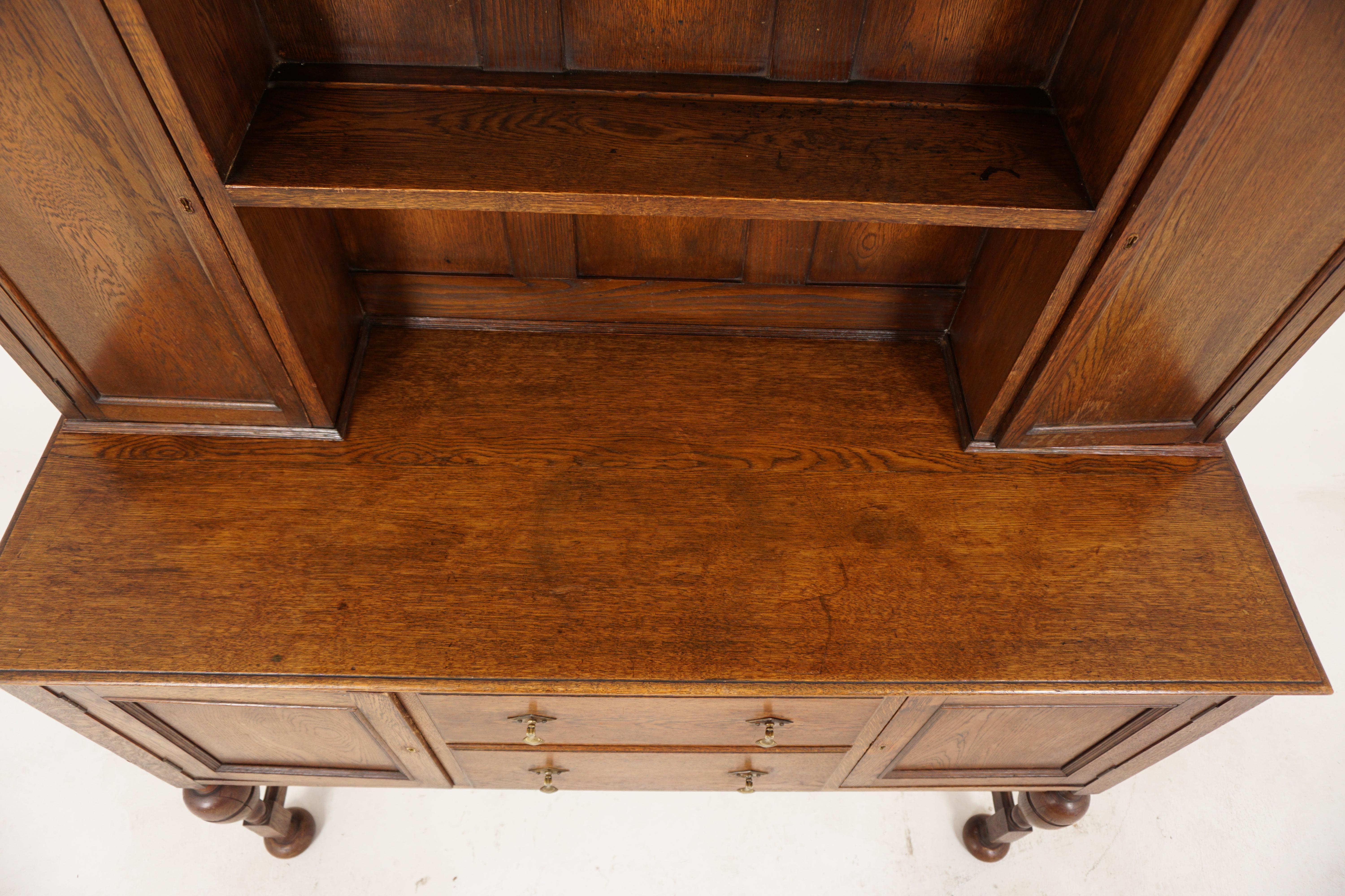Oak Welsh Dresser, Buffet + Hutch, Scotland 1920, B602 2