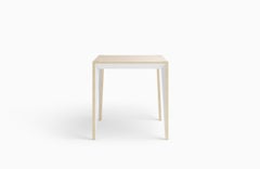 Oak White MiMi Breakfast Square Table by Miduny, Made in Italy