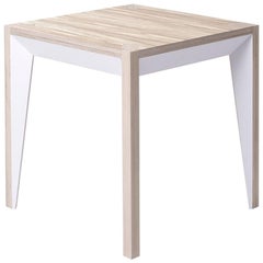 Oak White MiMi Side Table by Miduny, Made in Italy